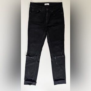 Anine Bing Black Ripped Skinny Jeans Size 28